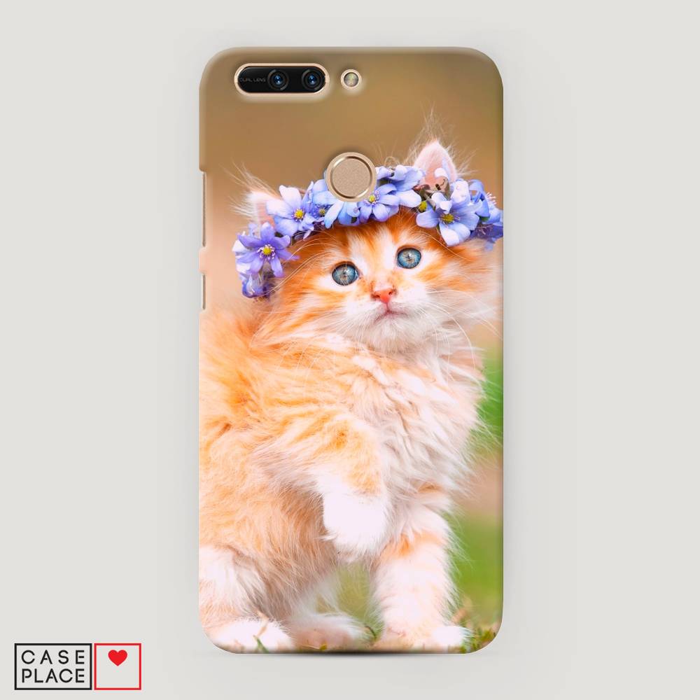 

Чехол Awog "Рыжий кот в венке" для Honor 8 Pro, 61020-1