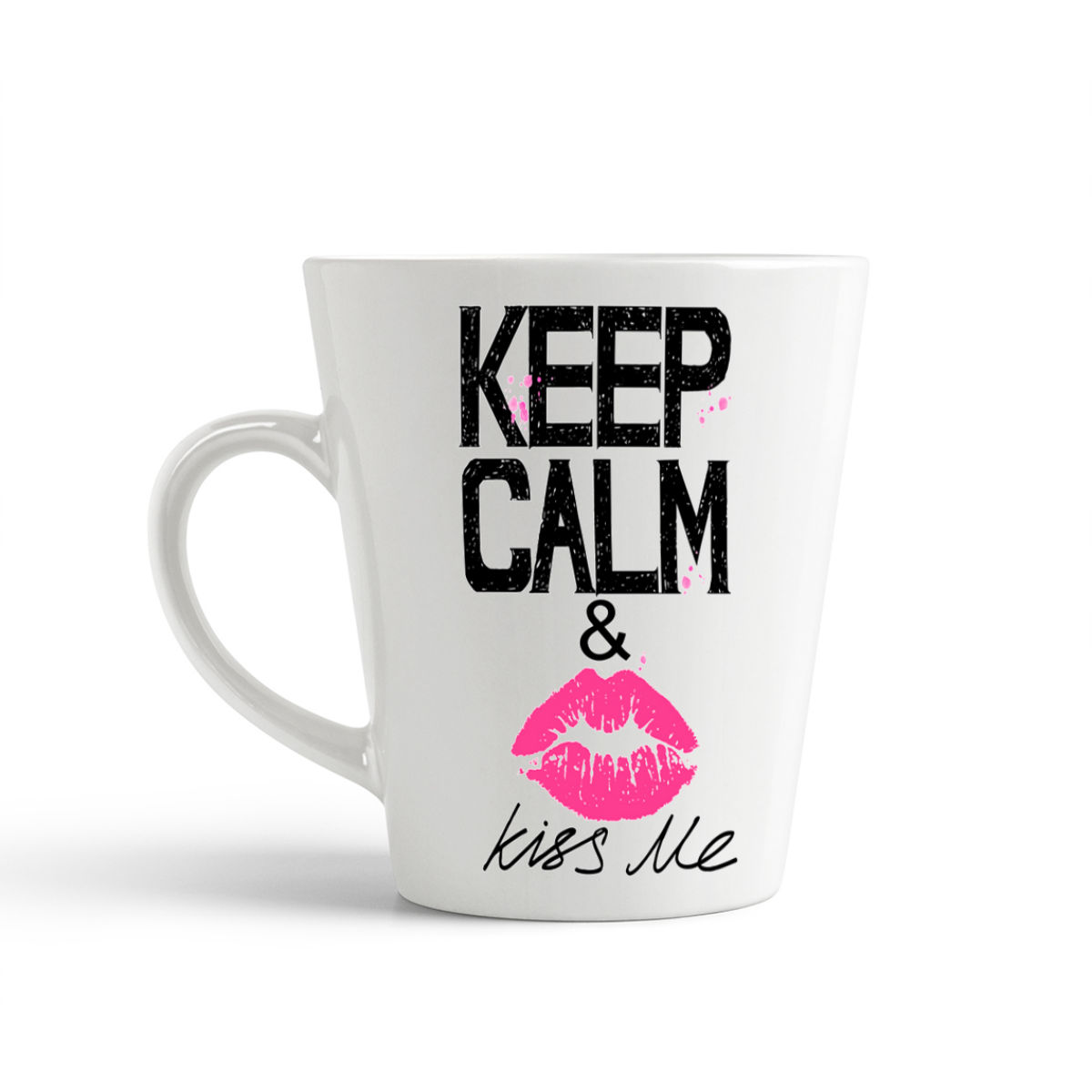 

Конусная кружка CoolPodarok Keep calm and kiss me