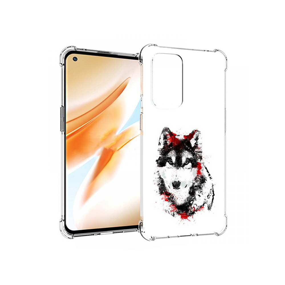

Чехол MyPads Tocco для OnePlus 9 Pro кровавый волк (PT159597.127.416), Прозрачный, Tocco