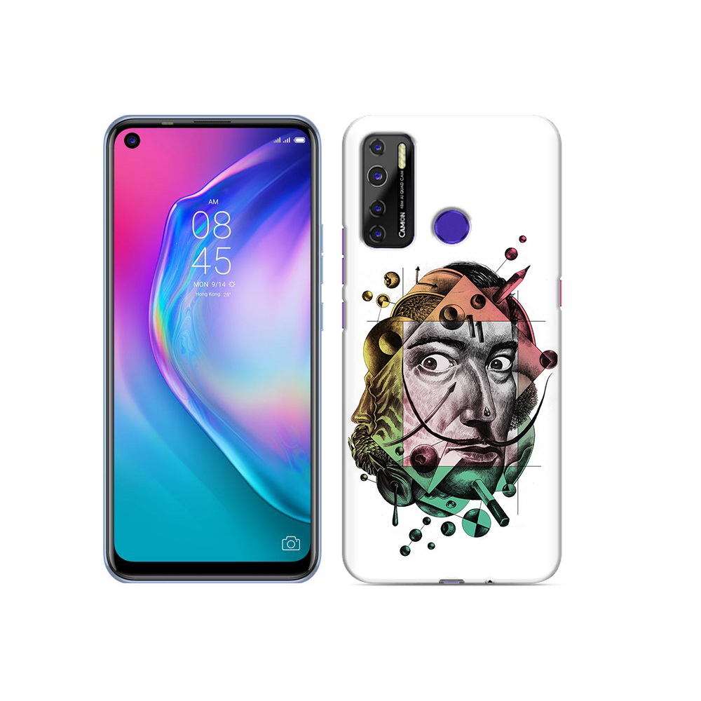 

Чехол MyPads Tocco для Tecno Camon 15 разноцветное лицо абстракция, Прозрачный, Tocco