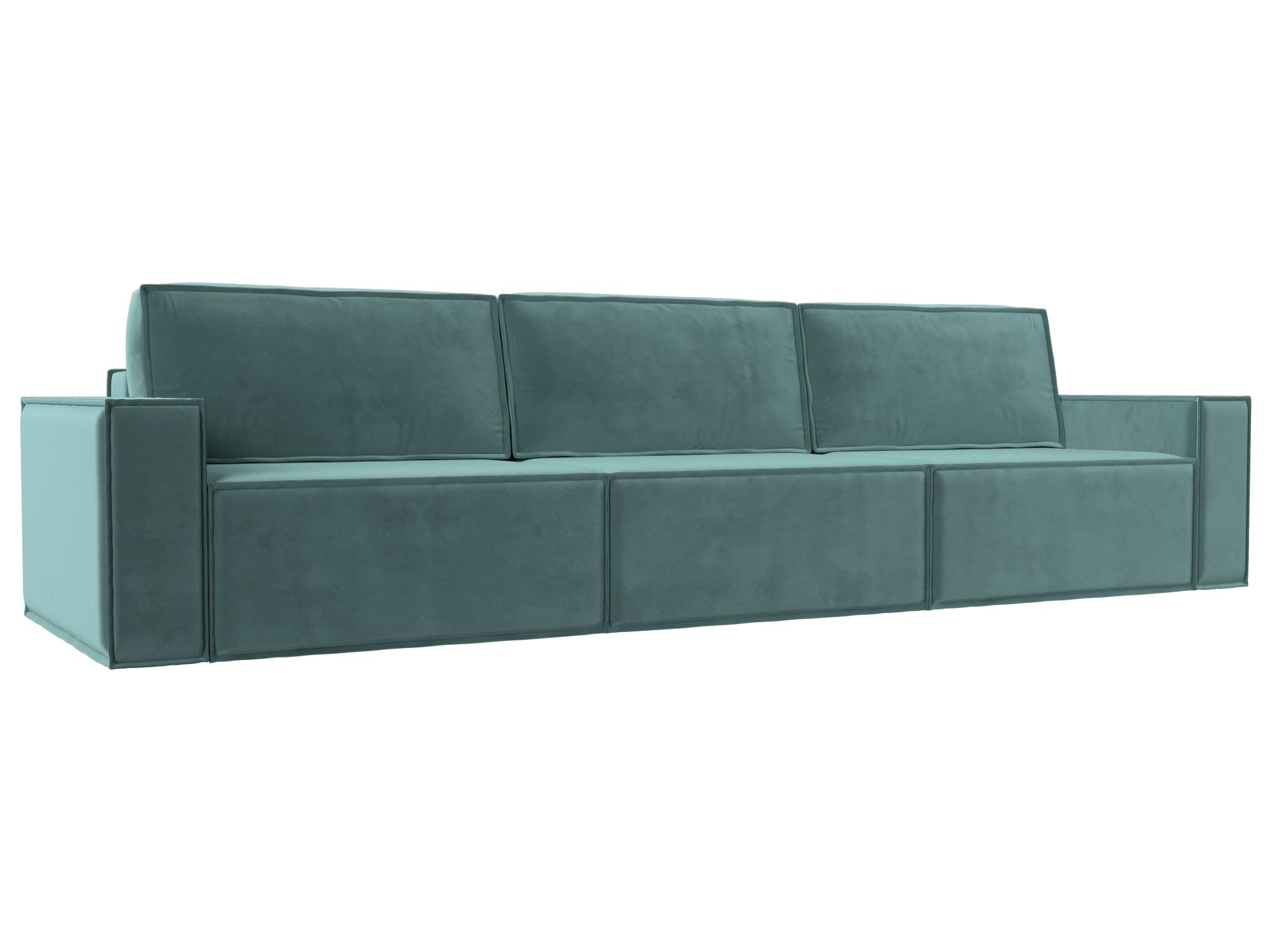 

Диван прямой Хит Диванов Куба велюр, еврокнижка, бирюзовый, 100485