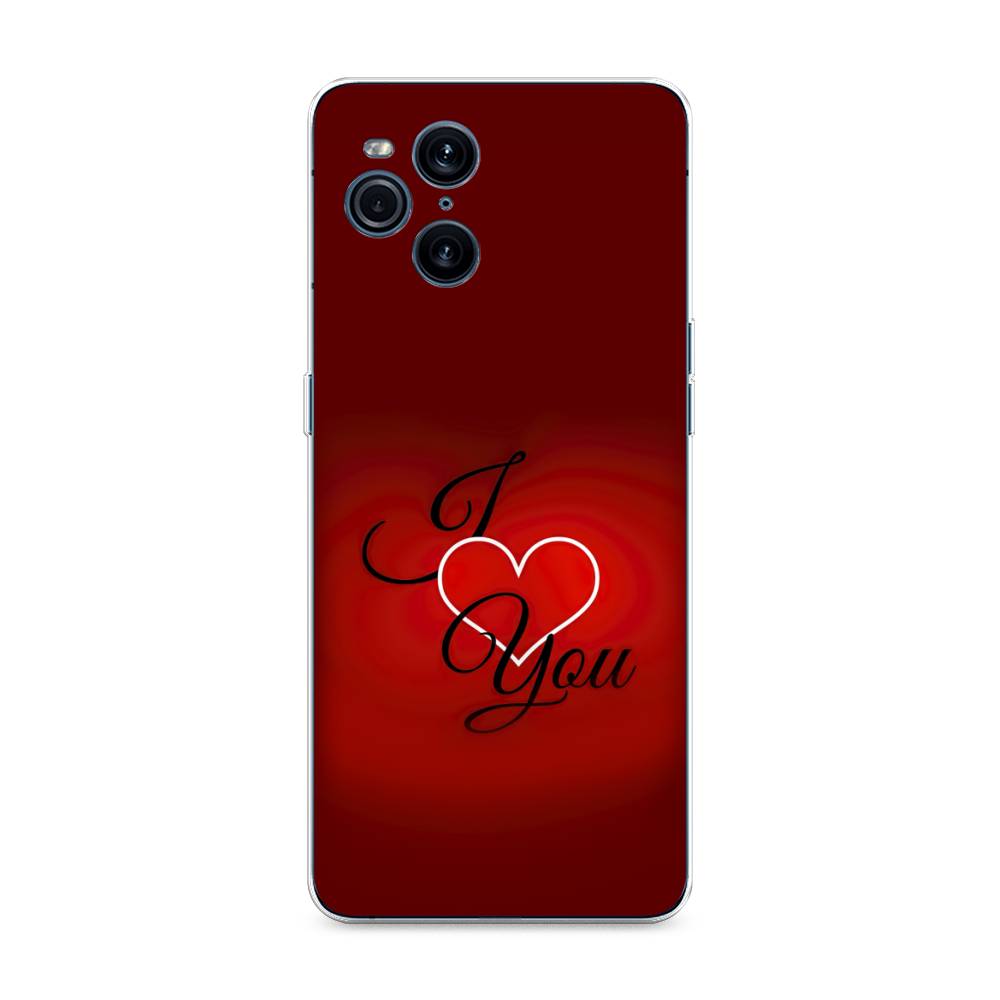 

Чехол Awog на Oppo Find X3 Pro "I love you 3", Разноцветный, 255750-6