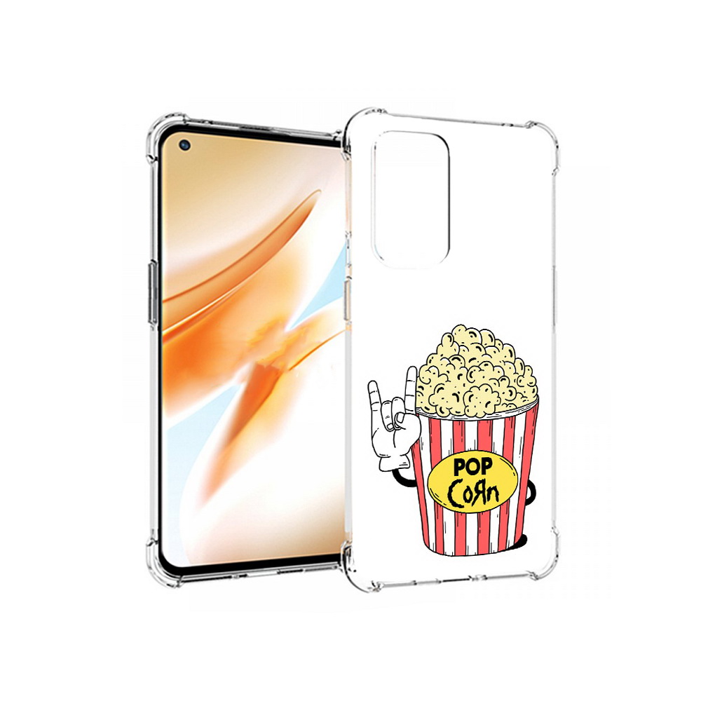 

Чехол MyPads Tocco для OnePlus 9 Pro крутой попкорн (PT159597.127.427), Прозрачный, Tocco