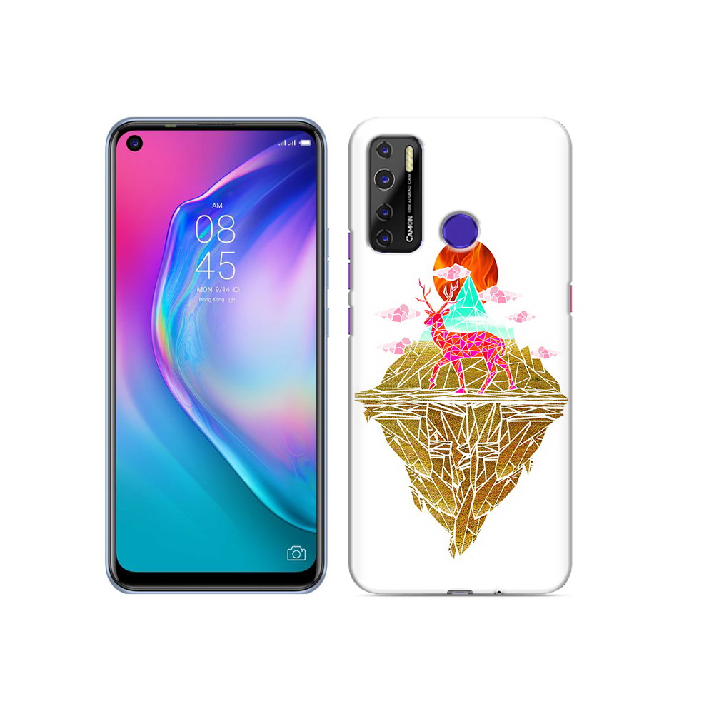 

Чехол MyPads Tocco для Tecno Camon 15 розовый олень абстракция, Прозрачный, Tocco