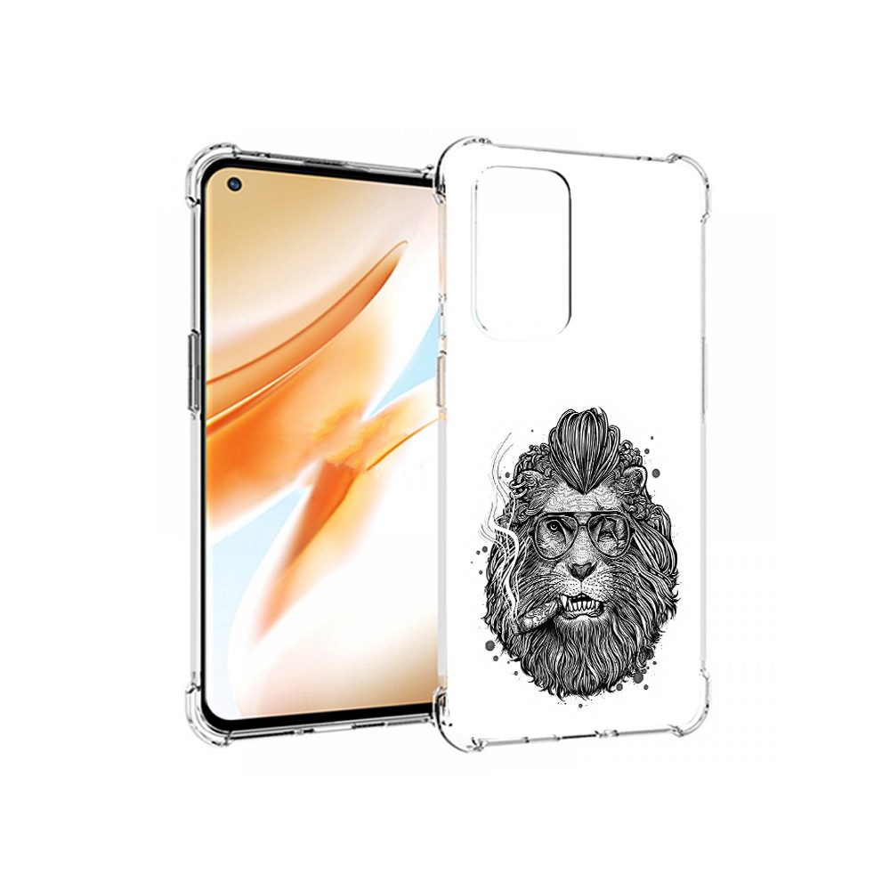 

Чехол MyPads Tocco для OnePlus 9 Pro курящий лев (PT159597.127.432), Прозрачный, Tocco