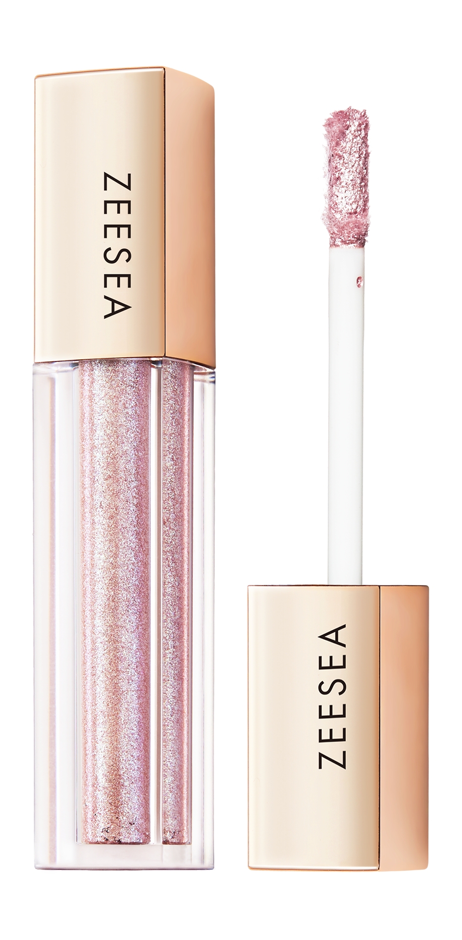 

Стойкие кремовые тени Zeesea Glitter Liquid Eye Shadow 01 2,8 г, Розовый