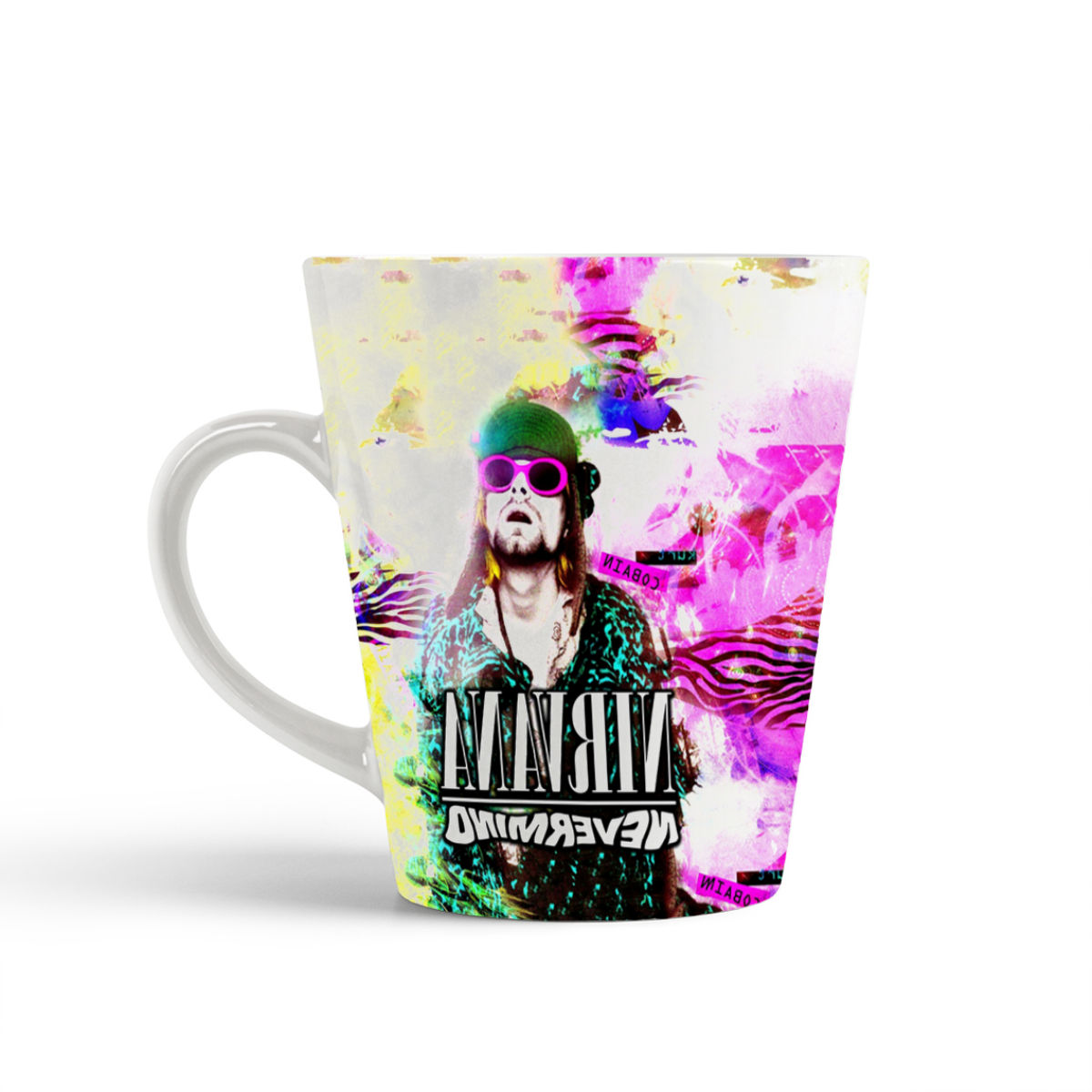 

Конусная кружка CoolPodarok Nirvana. Нирвана. Курт Кобейн