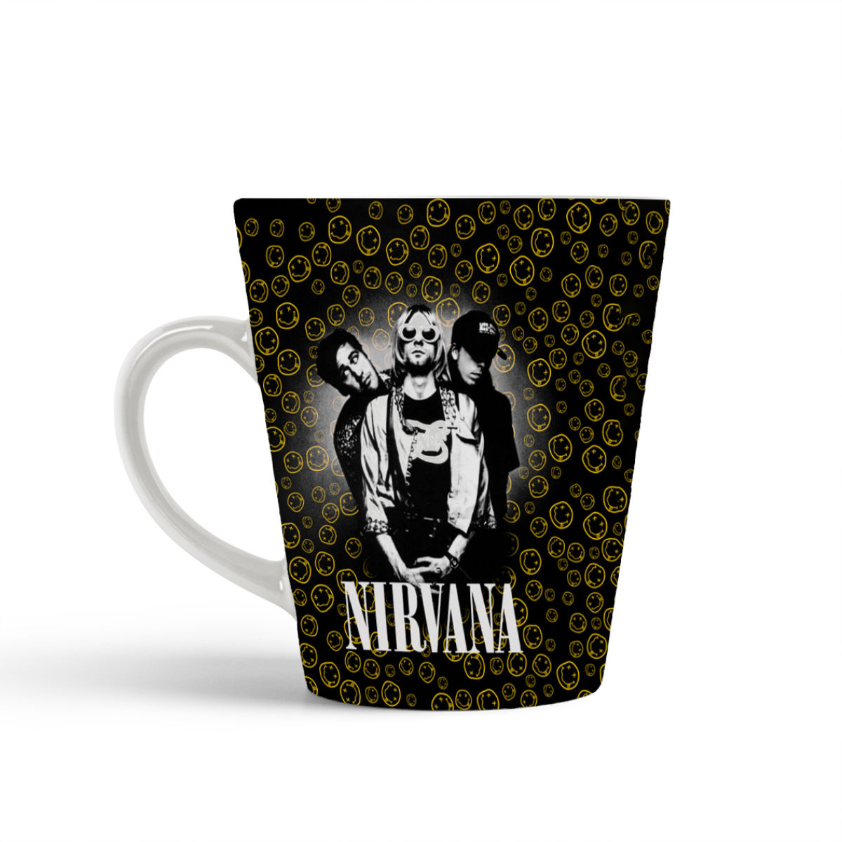 

Конусная кружка CoolPodarok Nirvana. Нирвана. Курт Кобейн5
