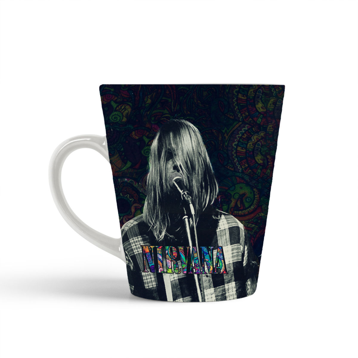 

Конусная кружка CoolPodarok Nirvana. Нирвана. Курт Кобейн6