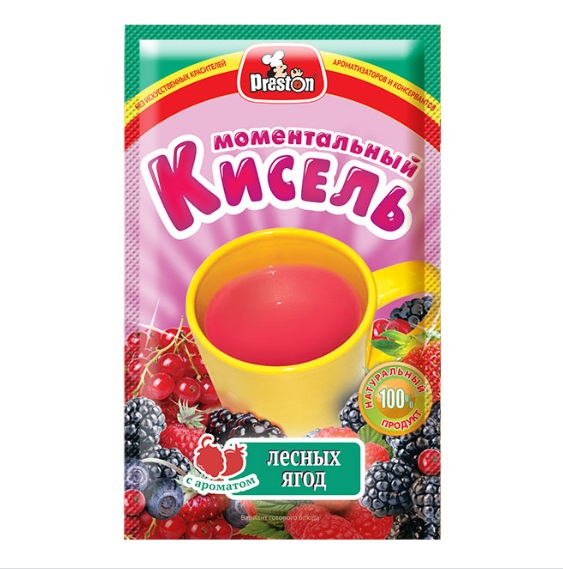 

Кисель Preston лесные ягоды моментального приготовления 30 г