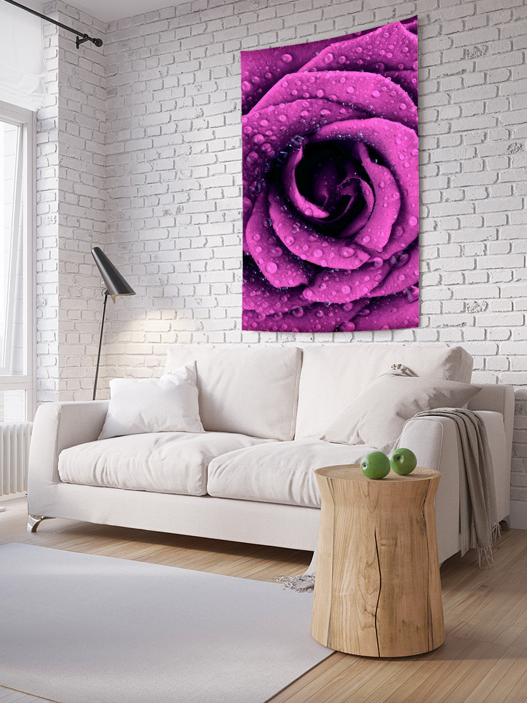 

Вертикальное фотопанно на стену JoyArty Роза в росе 100x150 см, Роза в росе