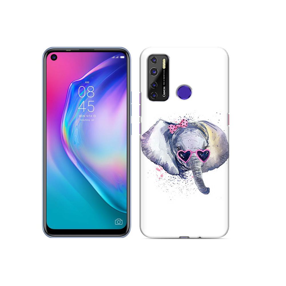 

Чехол MyPads Tocco для Tecno Camon 15 слоник в очках, Прозрачный, Tocco