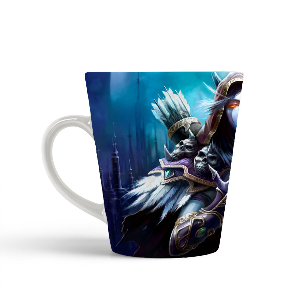 

Конусная кружка CoolPodarok Варкрафт Тракса Warcraft (девушка с горящими глазами )