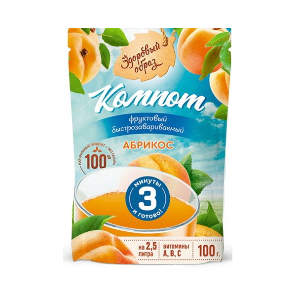 

Компотная смесь Здоровый образ Абрикос 100 г