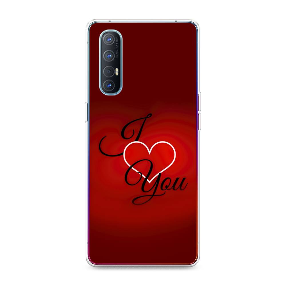 

Чехол Awog на Oppo Reno 3 Pro "I love you 3", Разноцветный, 252550-6