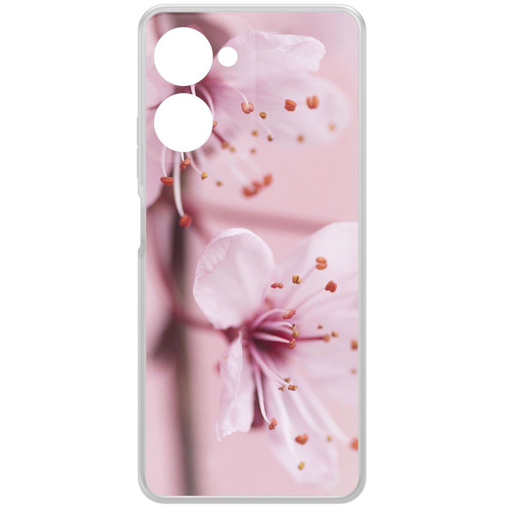 

Чехол-накладка Krutoff Clear Case Весна для Realme 10 Pro, Прозрачный