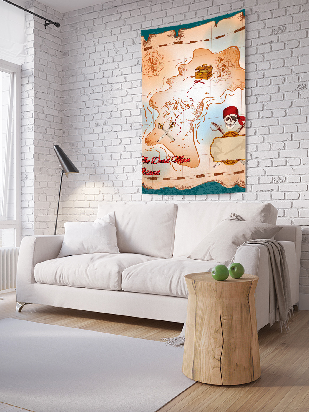 

Вертикальное фотопанно на стену JoyArty Пиратский клад 100x150 см, Пиратский клад