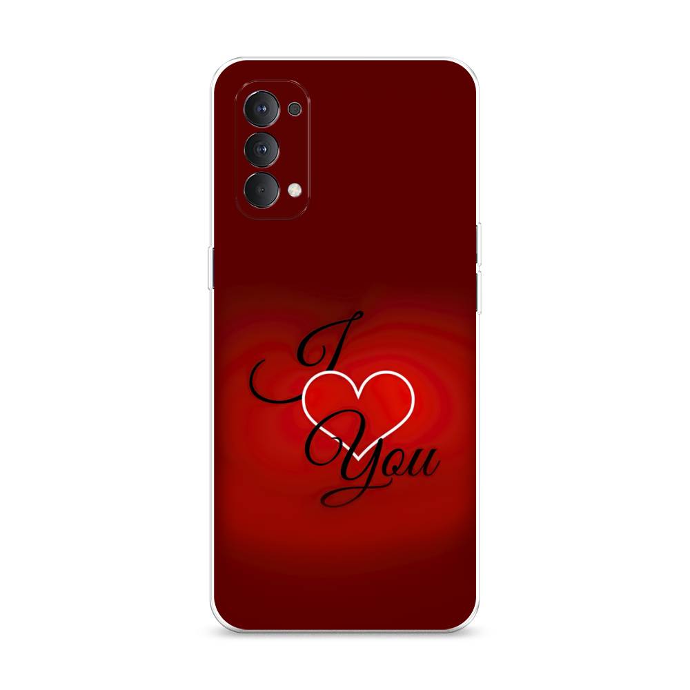 

Чехол Awog на Oppo Reno 4 4G "I love you 3", Разноцветный, 259450-6