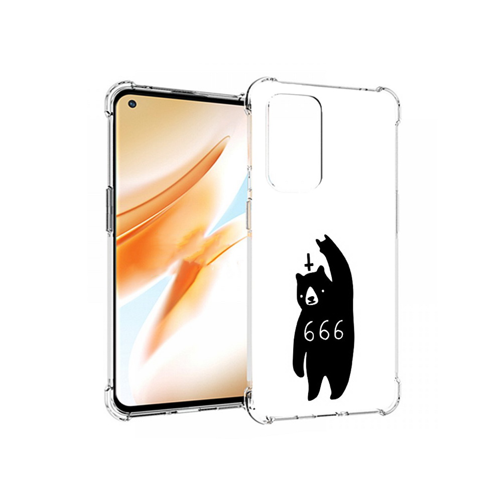 

Чехол MyPads Tocco для OnePlus 9 Pro медведь 666 (PT159597.127.462), Прозрачный, Tocco