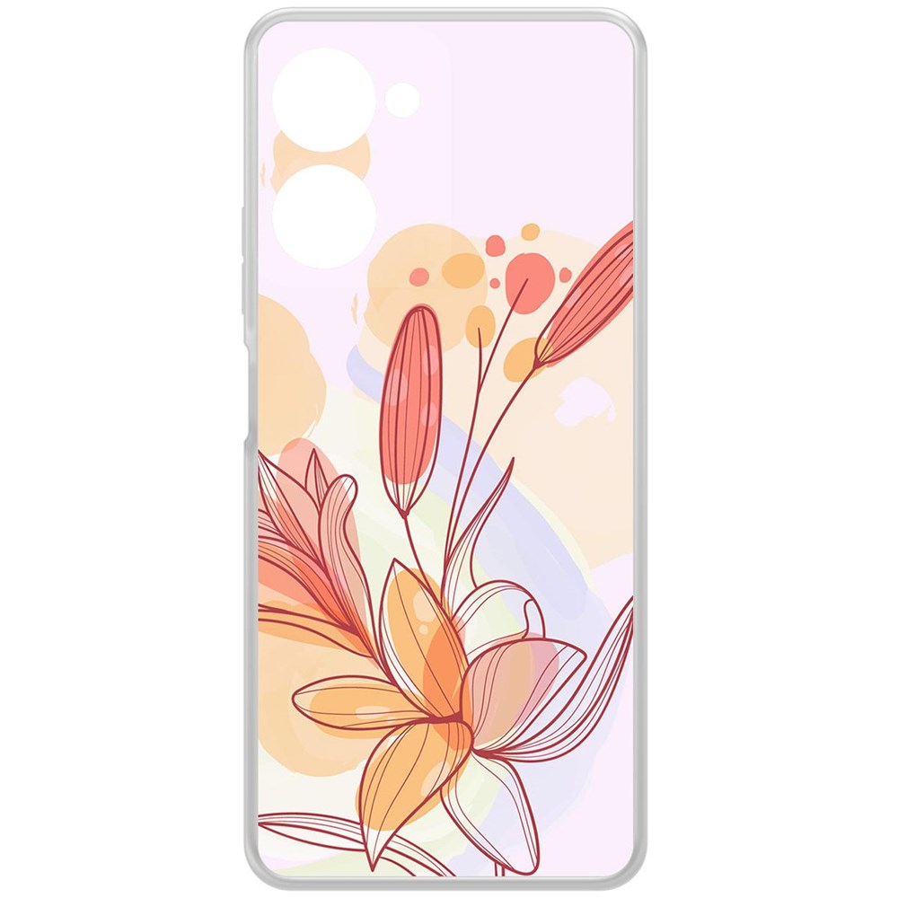 

Чехол-накладка Krutoff Clear Case Фантазия для Realme 10 Pro, Прозрачный