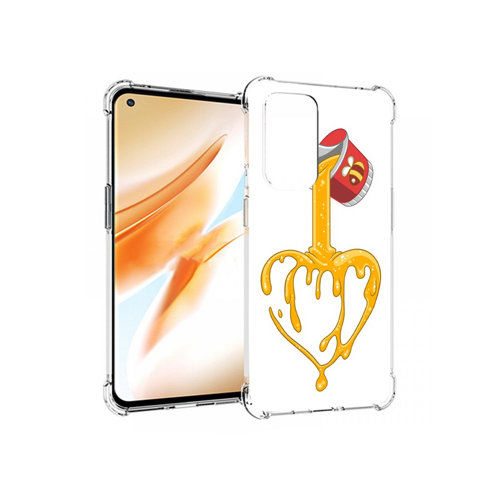 

Чехол MyPads Tocco для OnePlus 9 Pro медовое сердце (PT159597.127.471), Прозрачный, Tocco