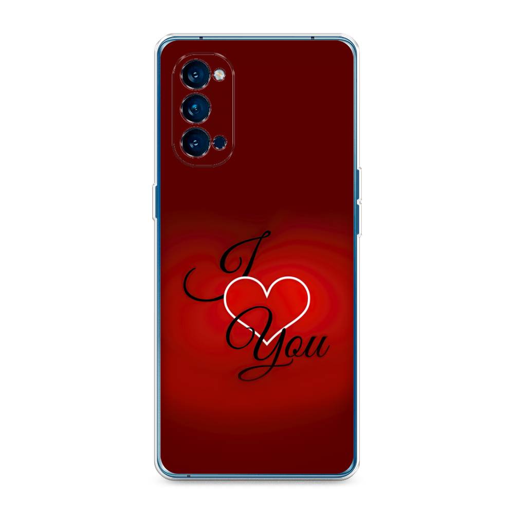 

Чехол Awog на Oppo Reno 4 Pro 5G "I love you 3", Разноцветный, 253750-6
