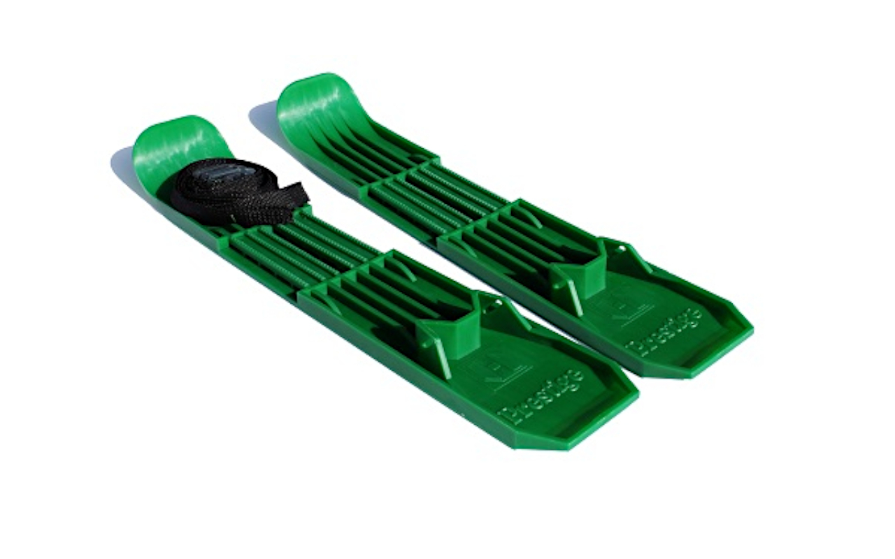 Лыжи пластиковые с креплением (зеленый) ML01-GREEN