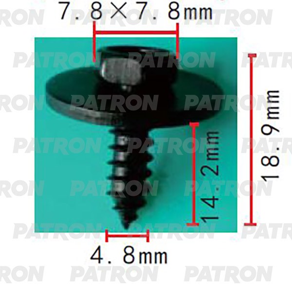 

Саморез Mercedes 4.8x18.9 PATRON арт.P372161