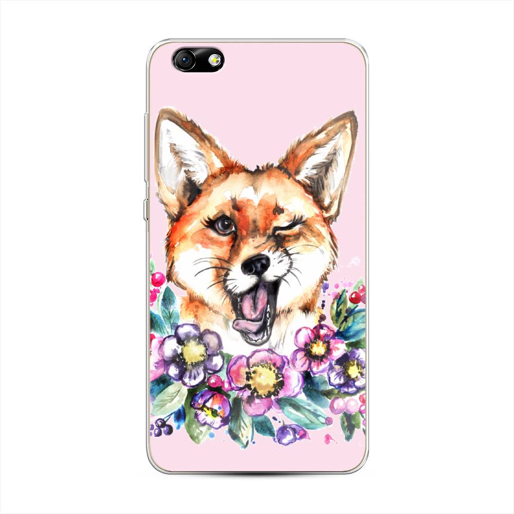 

Чехол Awog на Honor 4X "Подмигивающая лиса", Разноцветный, 63550-10