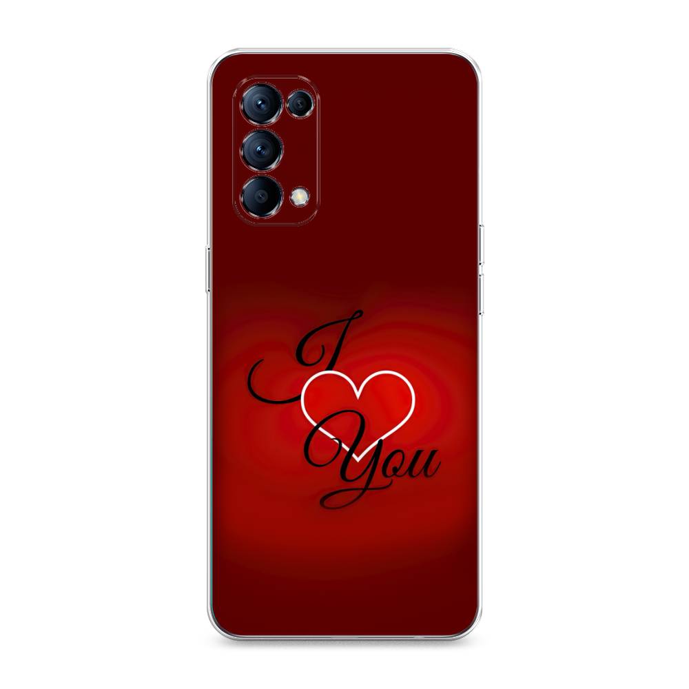 

Чехол Awog на Oppo Reno 5 "I love you 3", Разноцветный, 255250-6