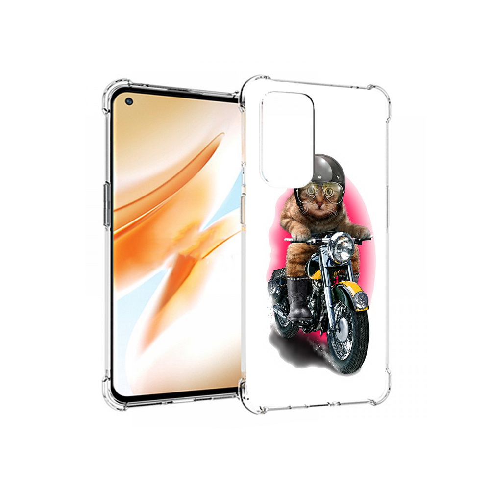 

Чехол MyPads Tocco для OnePlus 9 Pro мото-кот (PT159597.127.485), Прозрачный, Tocco
