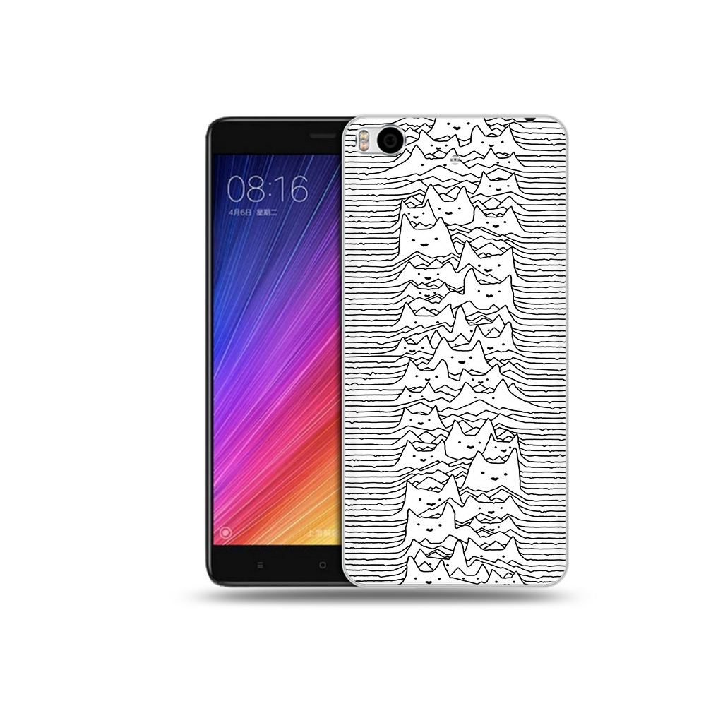 

Чехол MyPads Tocco для Xiaomi Mi 5S черно белые коты 3D (PT91899.330.682), Прозрачный, Tocco