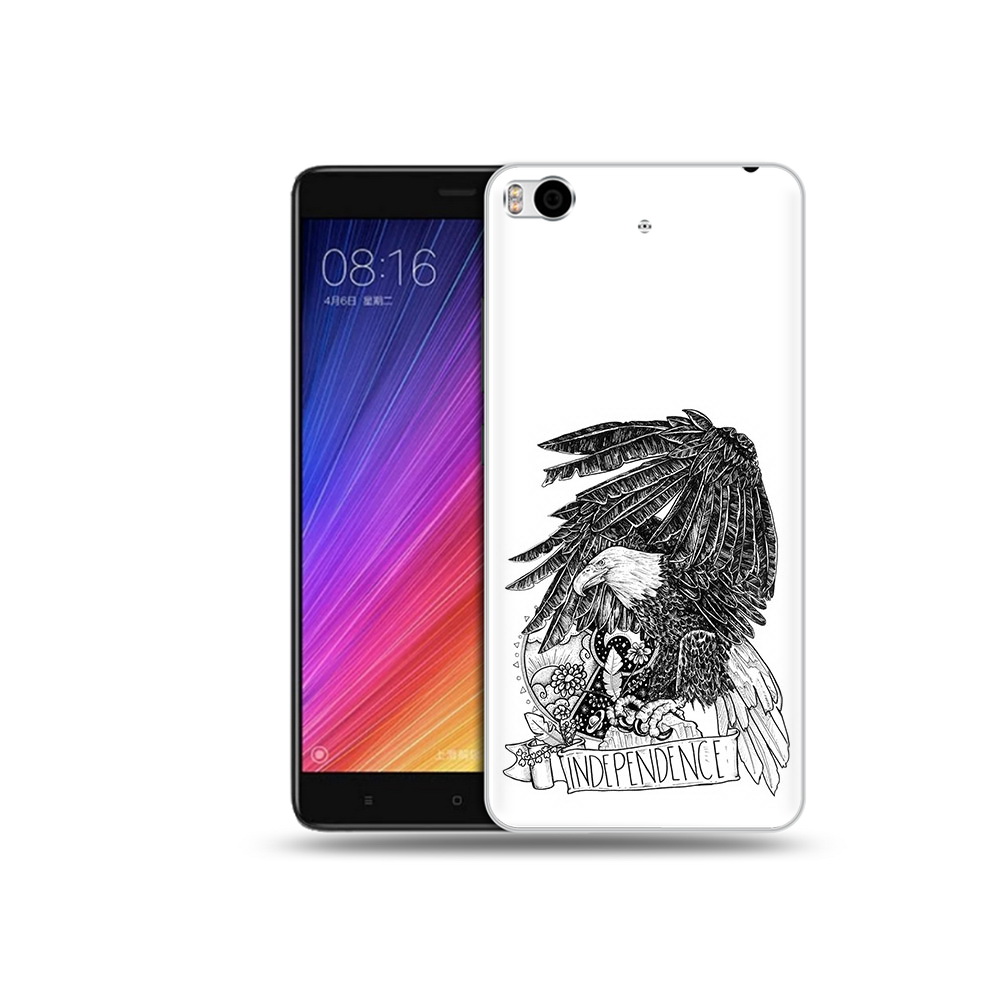 

Чехол MyPads Tocco для Xiaomi Mi 5S черно белый сокол (PT91899.330.688), Прозрачный, Tocco