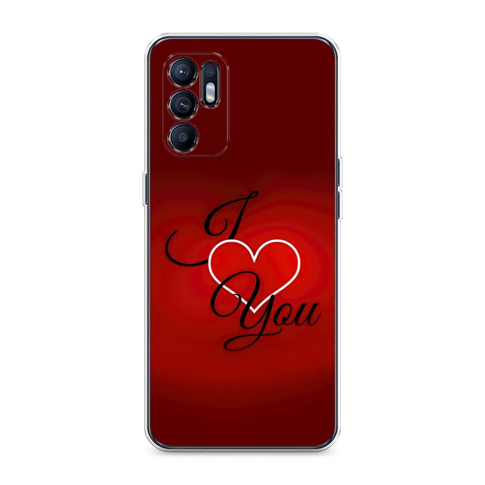 

Чехол Awog на Oppo Reno 6 4G "I love you 3", Разноцветный, 257850-6