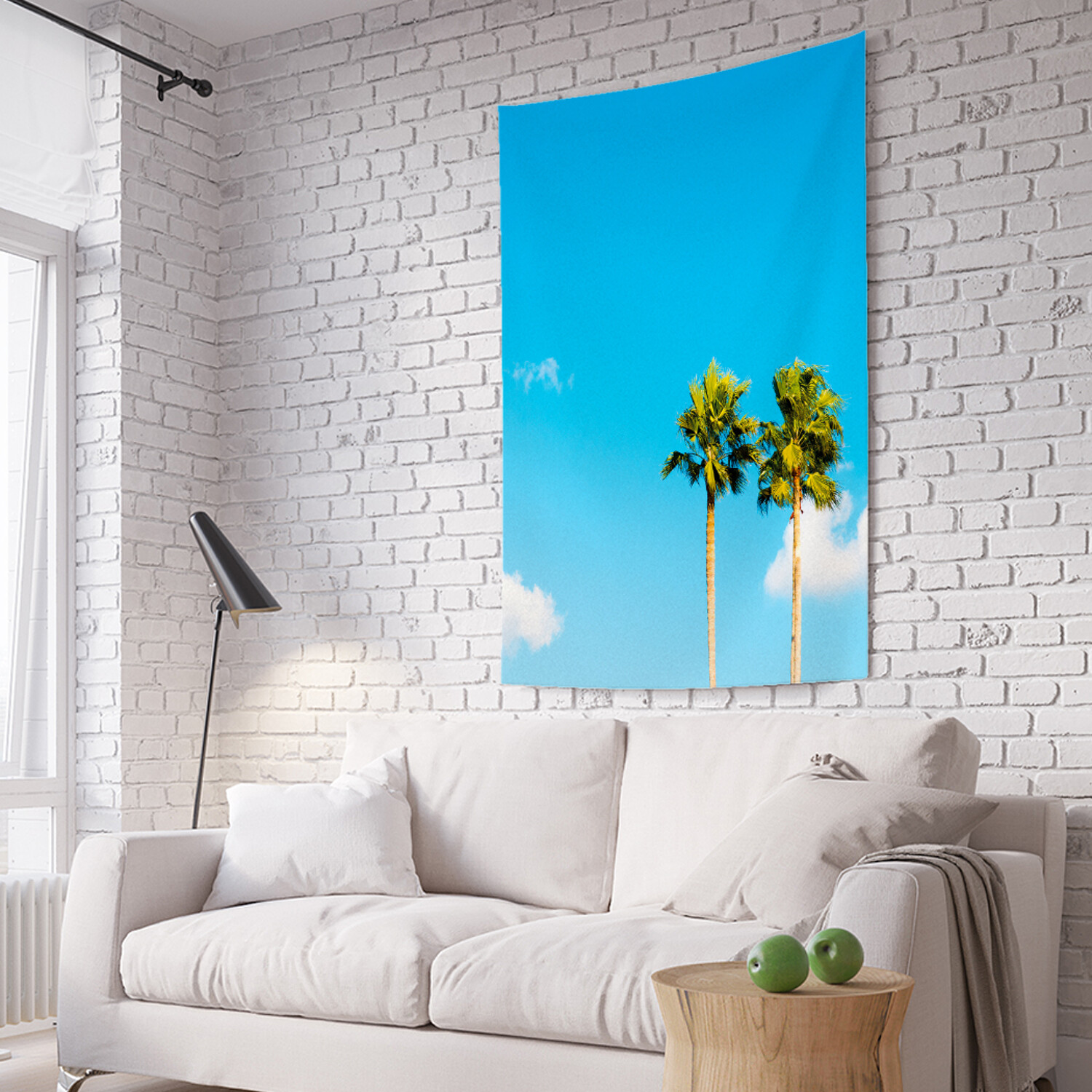 

Вертикальное фотопанно на стену JoyArty Облачные пальмы 150x200 см, Облачные пальмы