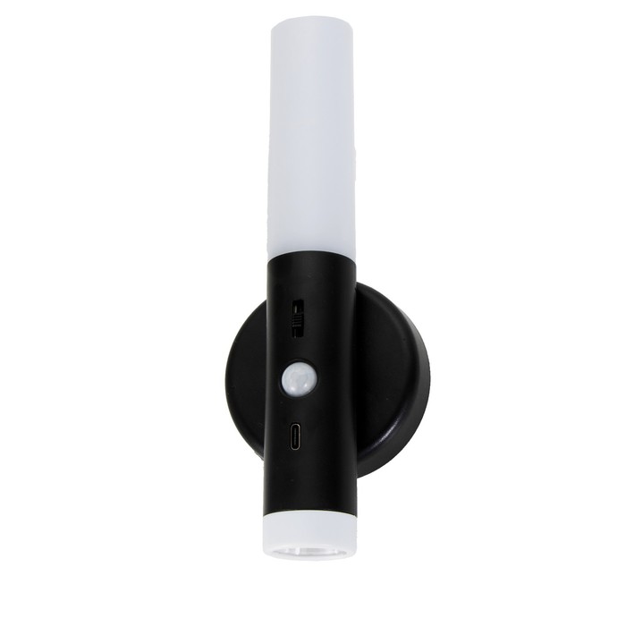 

Бра с датчиком движения "Юник" LED 3000/7000K USB АКБ черный 7х3х20 см