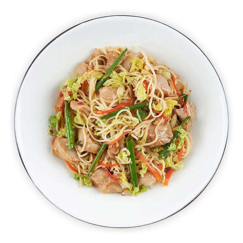 

Курица Шеф Перекрёсток стир-фрай с лапшой и овощами 250 г