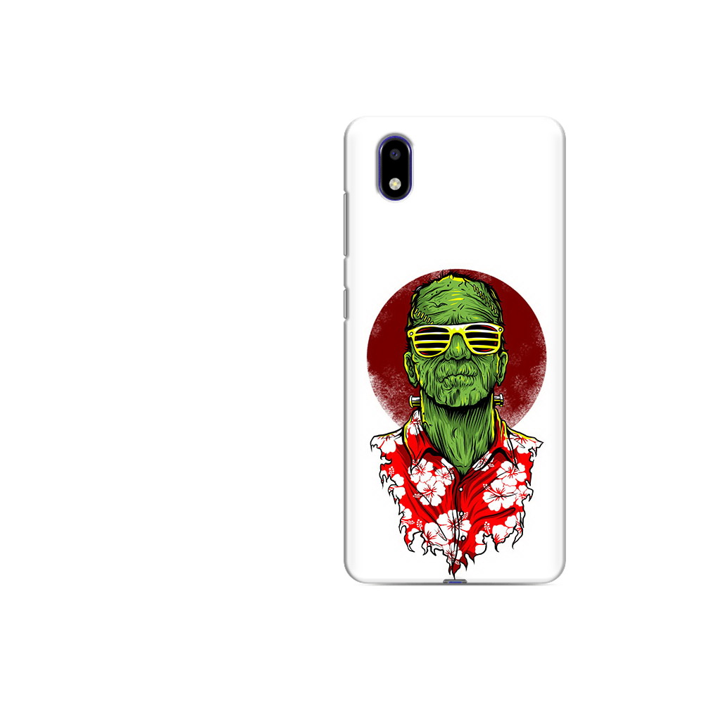 

Чехол MyPads Tocco для ZTE Blade A31 Lite крутой зеленый мужчина в очках, Прозрачный, Tocco