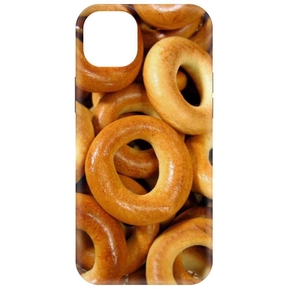 

Чехол-накладка Krutoff Soft Case Сушки для iPhone 15 Plus черный