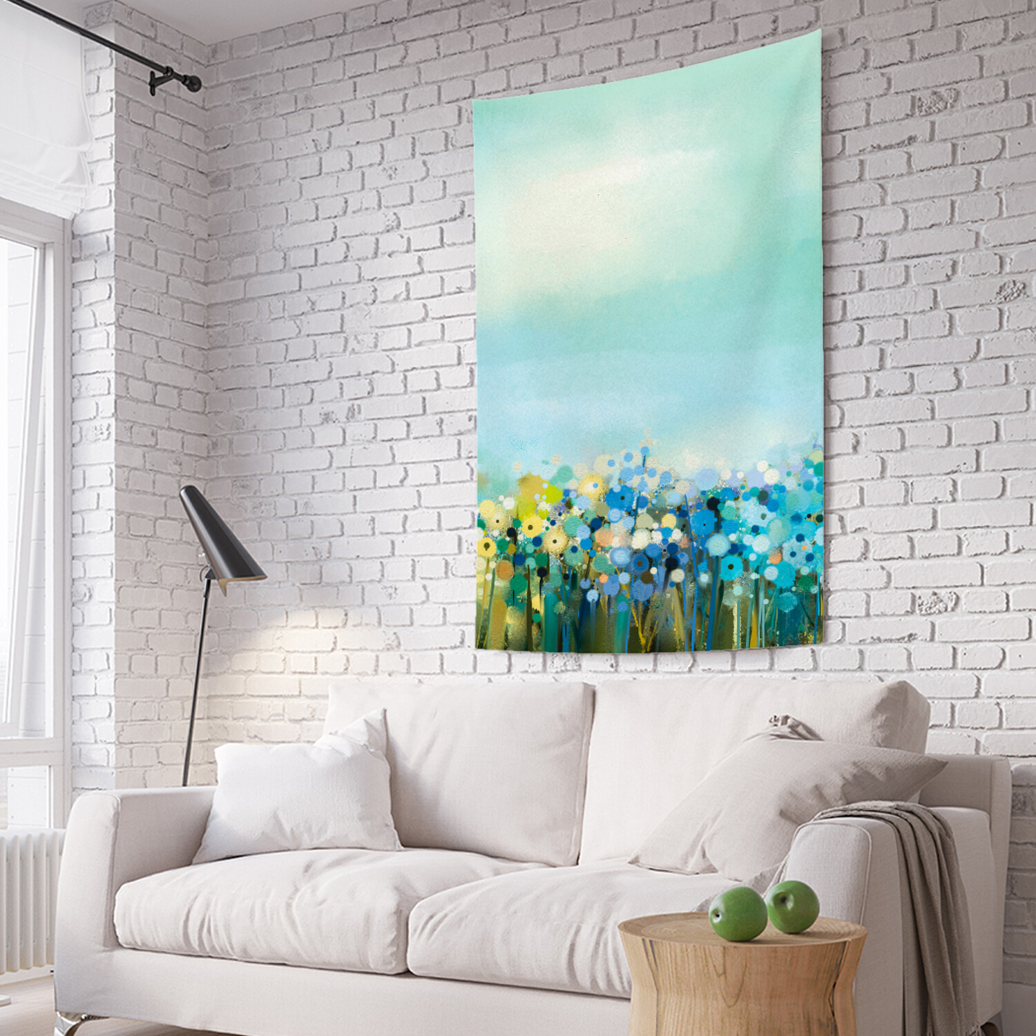 фото Вертикальное фотопанно на стену joyarty "цветочный ковер", 150x200 см