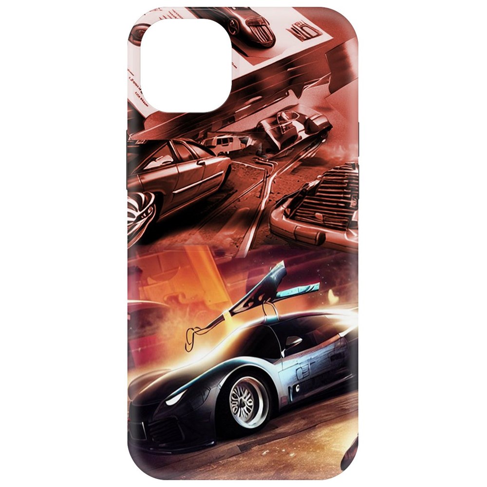 

Чехол-накладка Krutoff Soft Case Автодинамика для iPhone 15 Plus черный