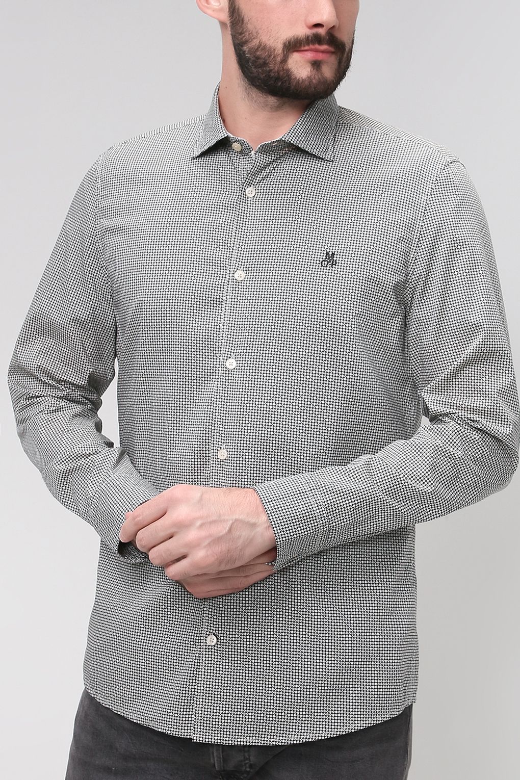 

Рубашка мужская Marc O’Polo 10227730 серая S, 10227730