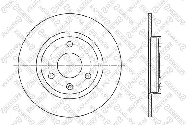 

Диск Тормозной Передний Peugeot 106, Citroen Ax 1.0-1.1 91>