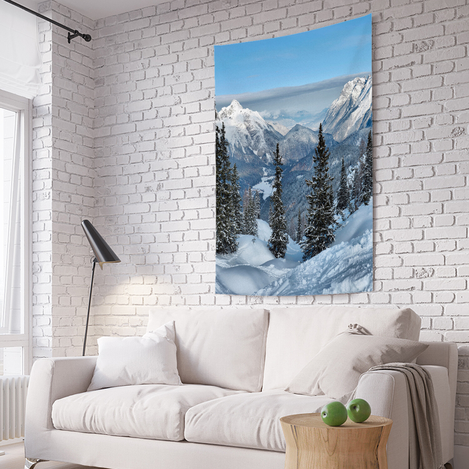 

Вертикальное фотопанно на стену JoyArty Ели на горах 150x200 см, Ели на горах