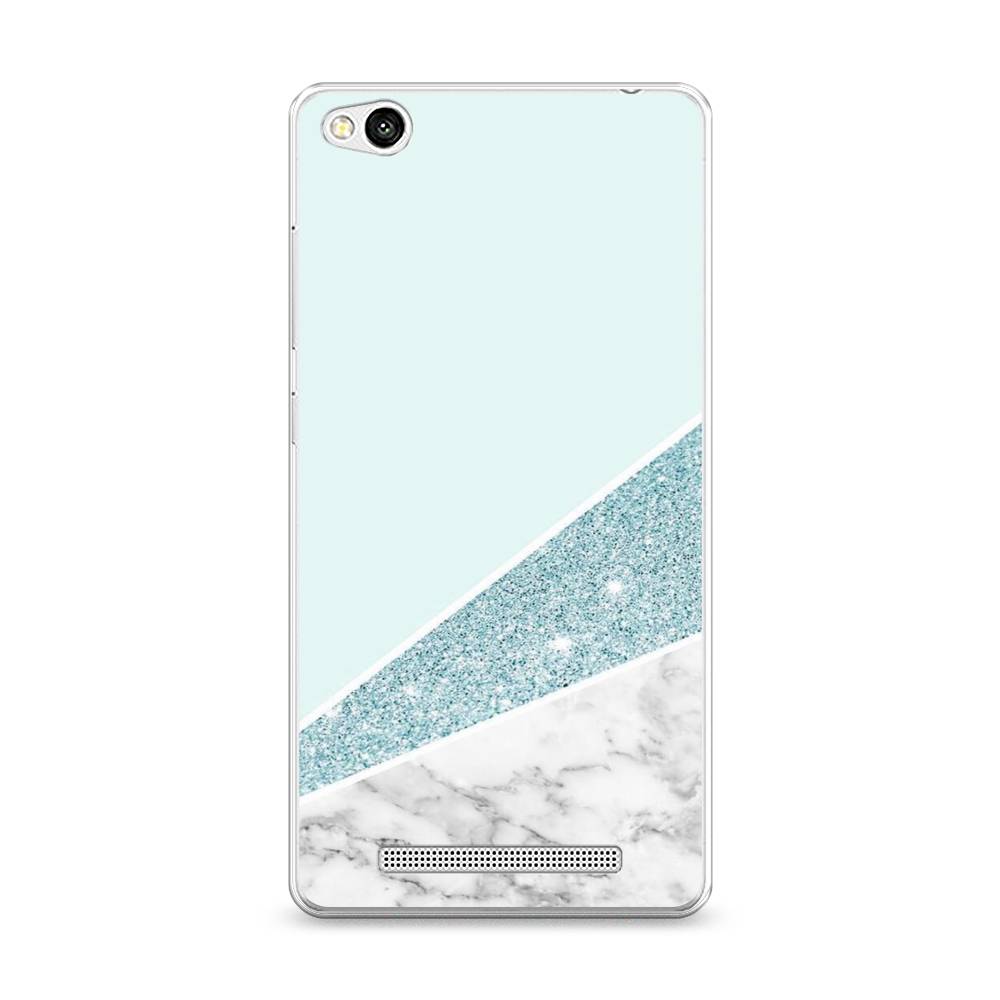 

Чехол Awog на Xiaomi Redmi 3 "Мрамор с голубыми блестками", Разноцветный, 30850-3