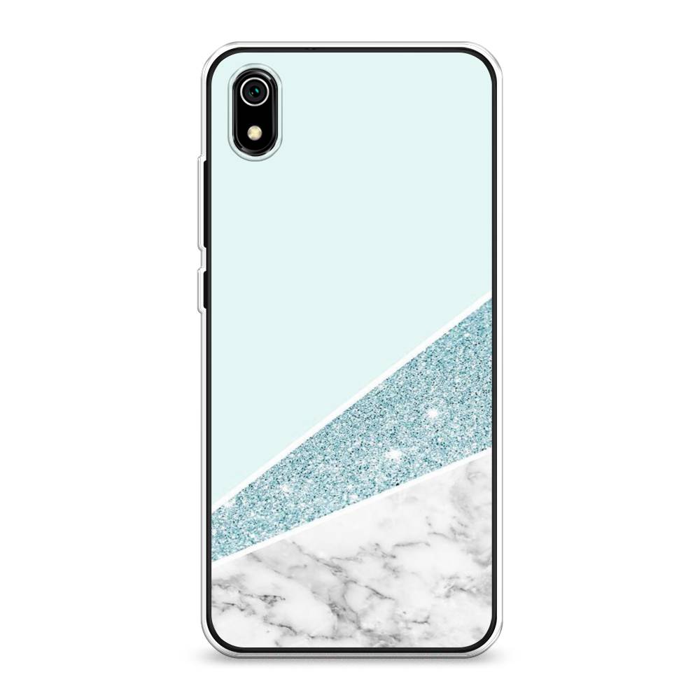 

Чехол Awog на Xiaomi Redmi 7A "Мрамор с голубыми блестками", Разноцветный, 35450-3