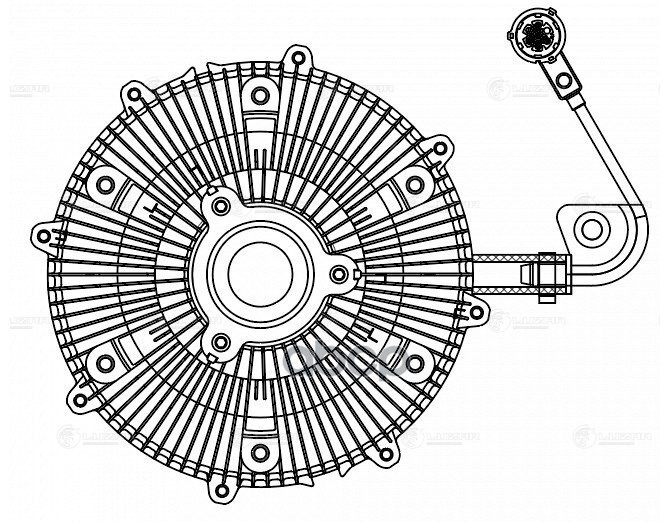 

Муфта взкост. дл а/м Mercedes-Benz Actros MP2/MP3 (02-) (эл.упр.,без крыльч.) d 260 мм. (L