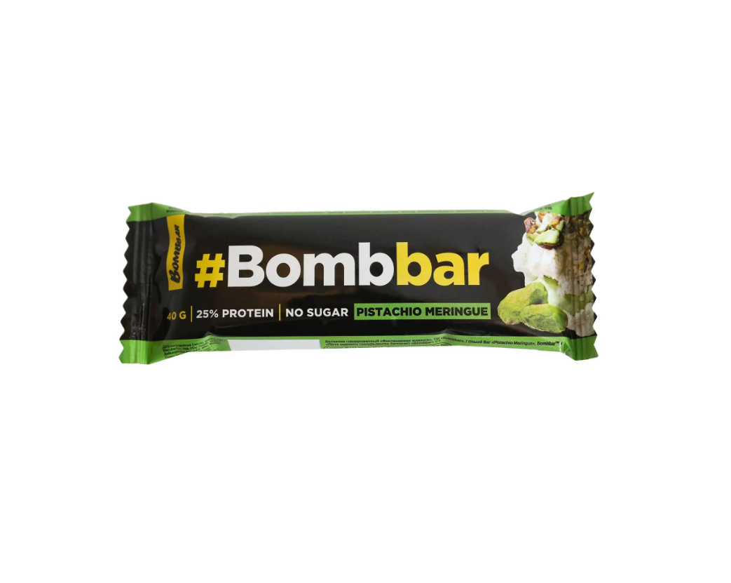 

Батончик BombBar протеиновый Фисташковая Меренга в шоколаде, 3 шт х 40 г