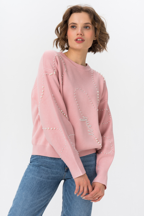 

Джемпер женский Guess розовый, W1BR25Z26I0G6K6
