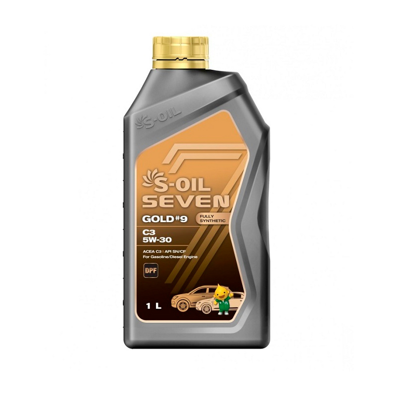 Моторное масло S-OIL синтетическое 7 Gold #9 C3 5W30 1л